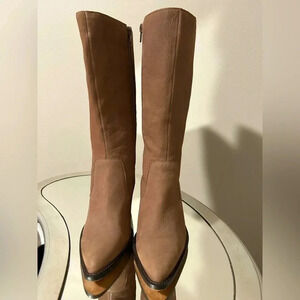 Gently Worn Sole Society Tape Leather Boots, Size 7.5